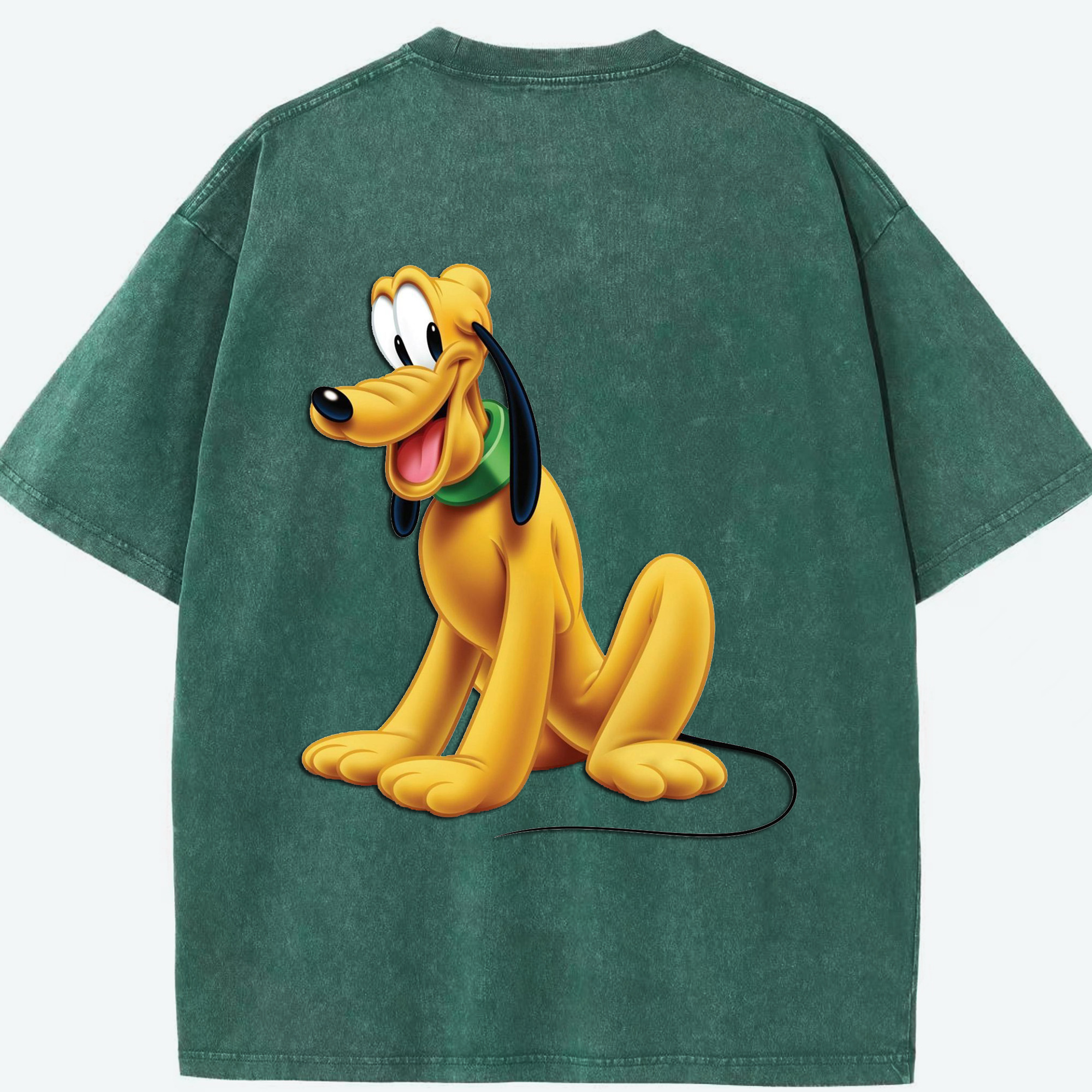 （画像用） ミッキーマウス Mickey Mouse 綿100% ヴィンテージ風 半袖Tシャツ（背面プリント）